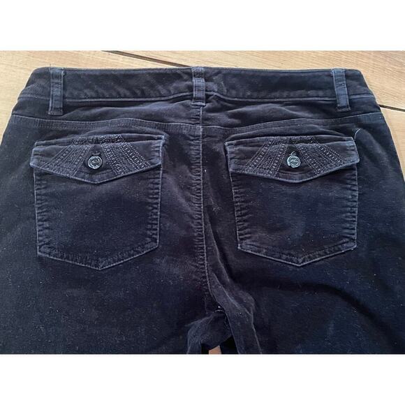 White House Black Market Black Corduroy Boot Leg Pants. Women's Size 6. work - Picture 5 of 6